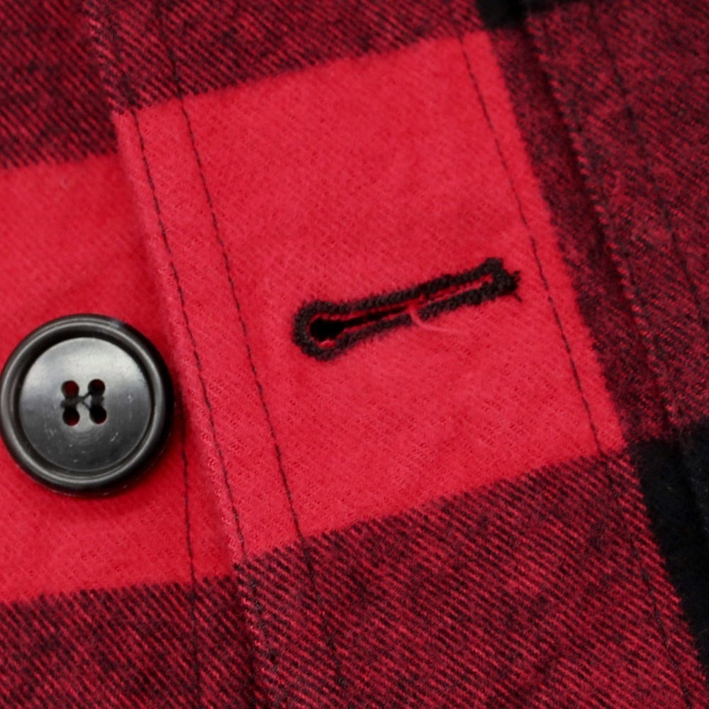 【新品】ジャンネット giannetto コットン チェック カバーオール レッドxブラック【 48 】【 状態ランクN 】【 メンズ 】