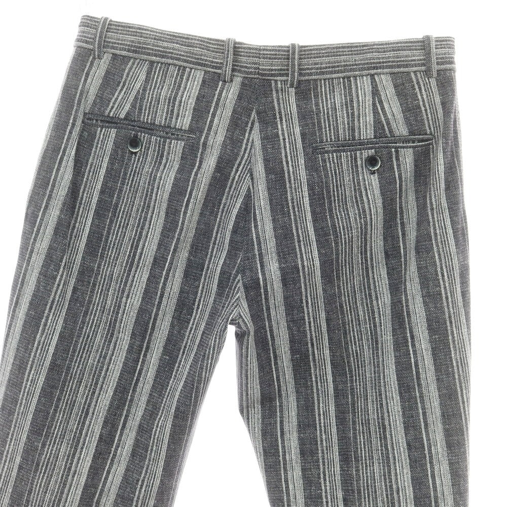 【新品】チルコロ1901 CIRCOLO 1901 ジャージーコットン カジュアルスラックスパンツ グレーxホワイト【 48 】【 状態ランクN 】【 メンズ 】