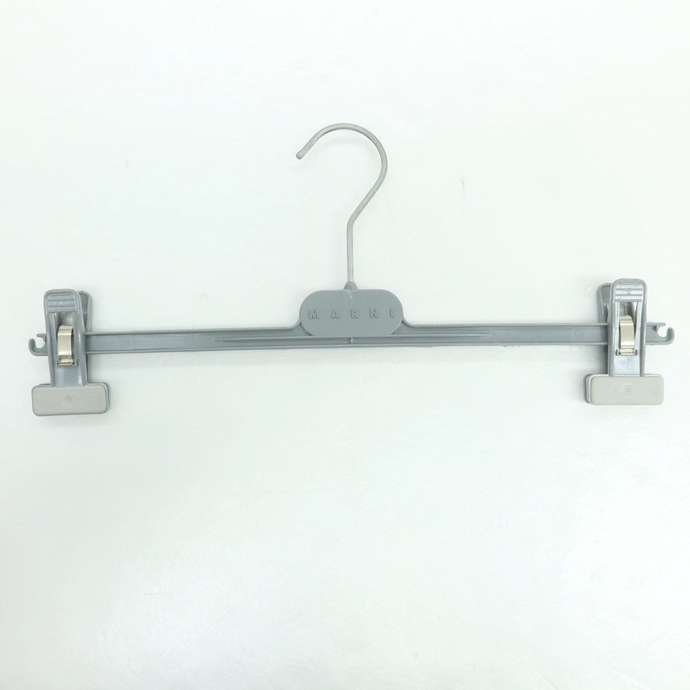 【新品】マルニ MARNI ウールモヘヤ チェック カジュアルスラックスパンツ グレー系xホワイト【 48 】【 状態ランクN 】【 メンズ 】