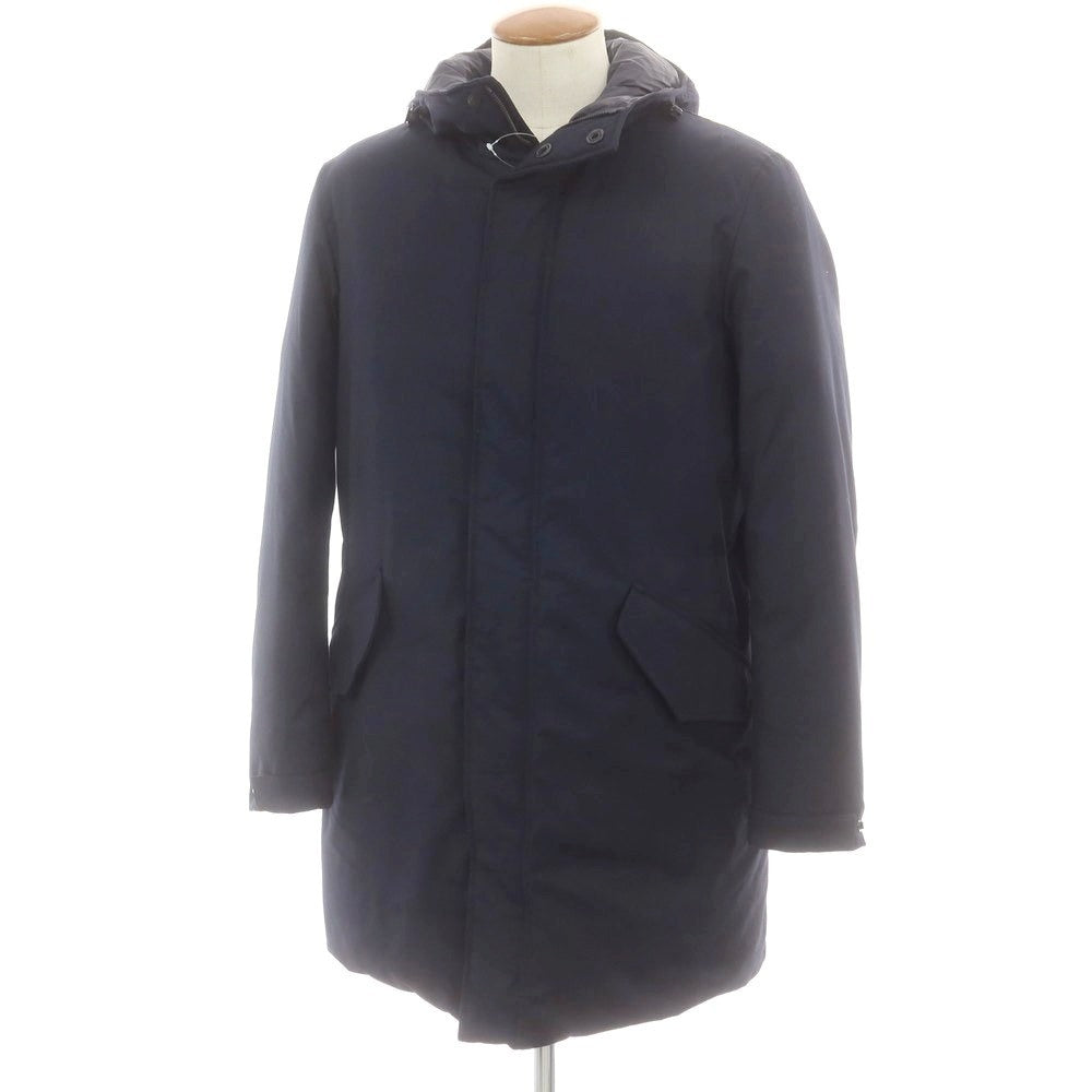 【新品】スローウェア SLOWEAR TEKNOSARTORIAL ポリエステルレーヨン ダウンコート ネイビー【 48 】【 状態ランクN 】【 メンズ 】