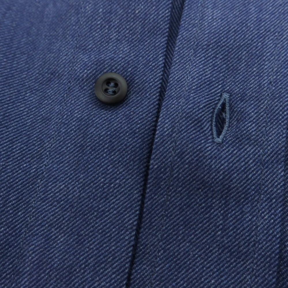 【新品】ブルネロクチネリ Brunello Cucinelli ツイルコットン ボタンダウンシャツ ライトネイビー【 XS 】【 状態ランクN 】【 メンズ 】