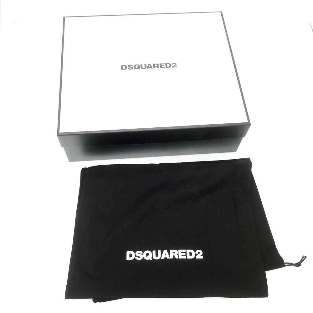 【新品】ディースクエアード DSQUARED2 レザー レースアップブーツ ブラック【 41 】【 状態ランクN 】【 メンズ 】