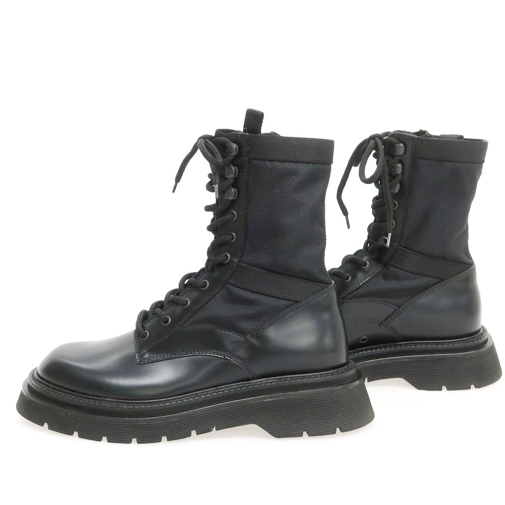 【新品】ディースクエアード DSQUARED2 レザー コンバットブーツ ブラック【 40 】【 状態ランクN 】【 メンズ 】