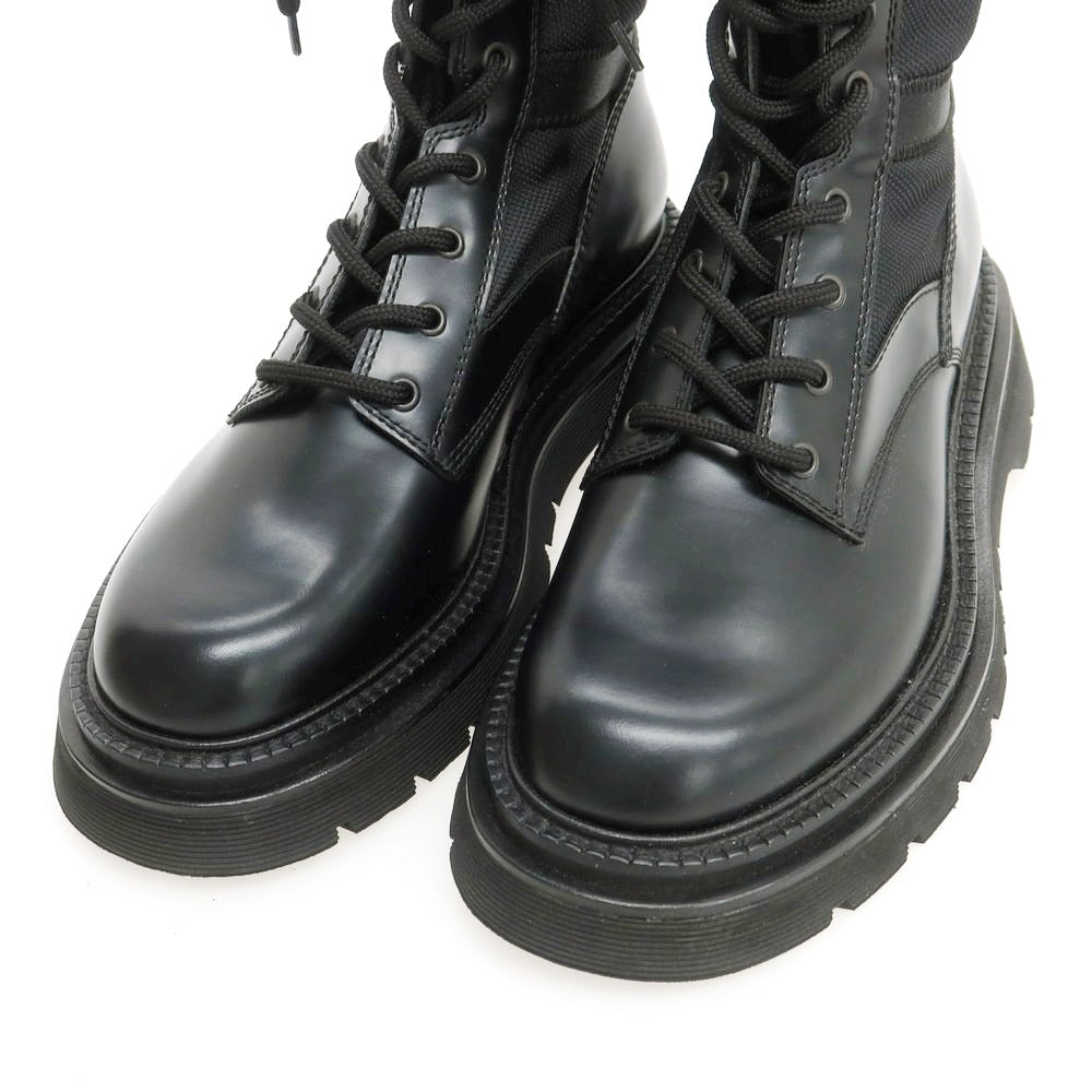 【新品】ディースクエアード DSQUARED2 レザー コンバットブーツ ブラック【 41 】【 状態ランクN 】【 メンズ 】
