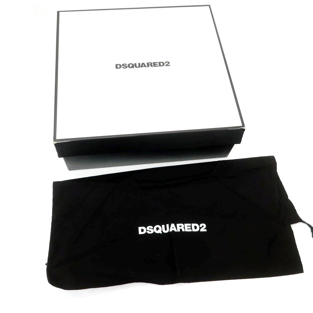 【新品】ディースクエアード DSQUARED2 レザー コンバットブーツ ブラック【 41 】【 状態ランクN 】【 メンズ 】
