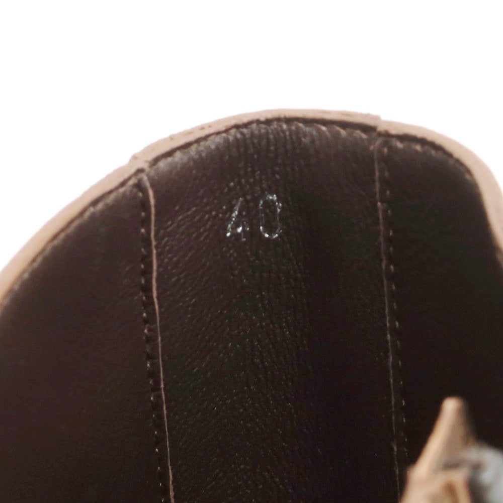 【新品】ディースクエアード DSQUARED2 レザー サイドジップブーツ メタリックブラウン【 40 】【 状態ランクN 】【 メンズ 】