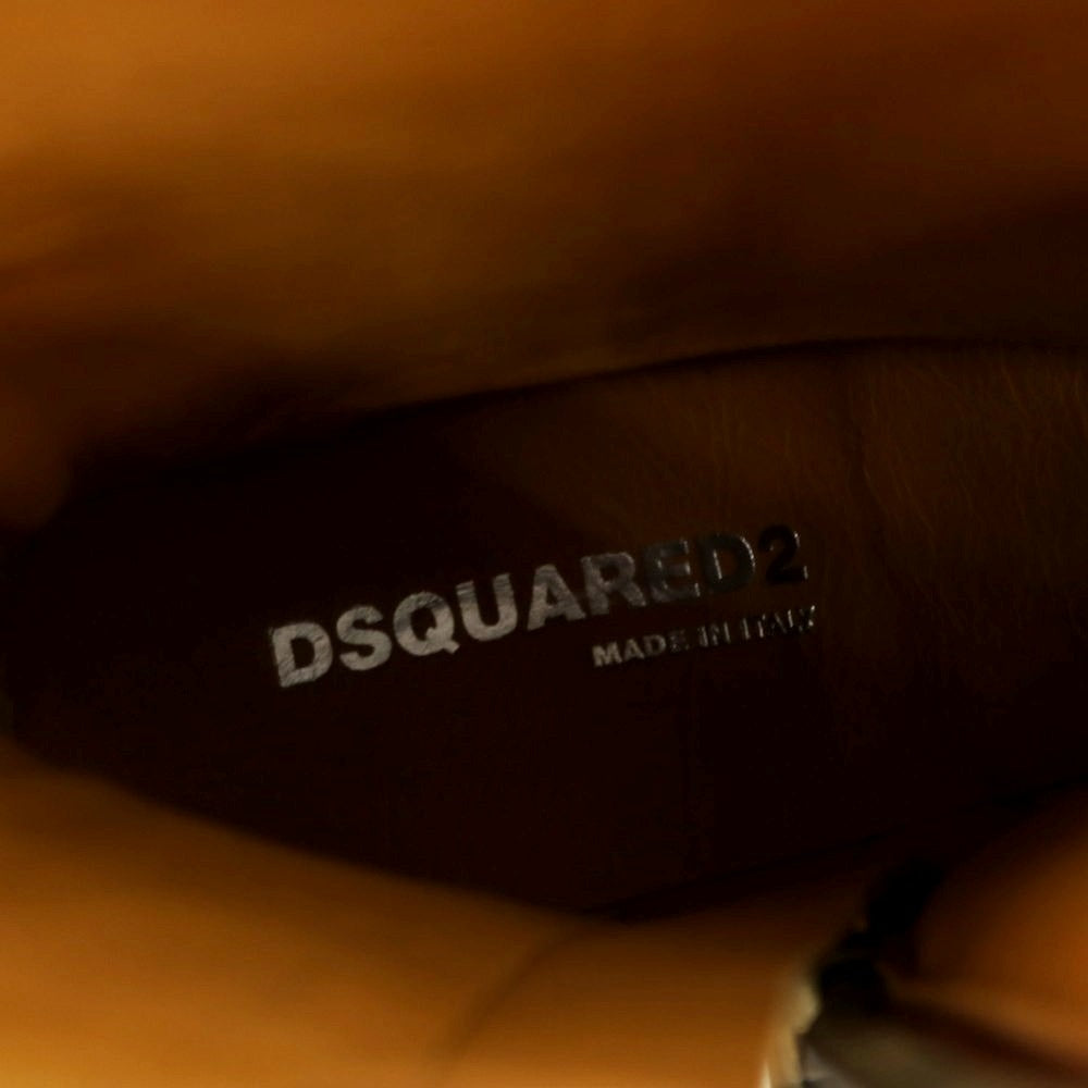 【新品】ディースクエアード DSQUARED2 レザー ウエスタンブーツ ブラウン【 40 】【 状態ランクN 】【 メンズ 】