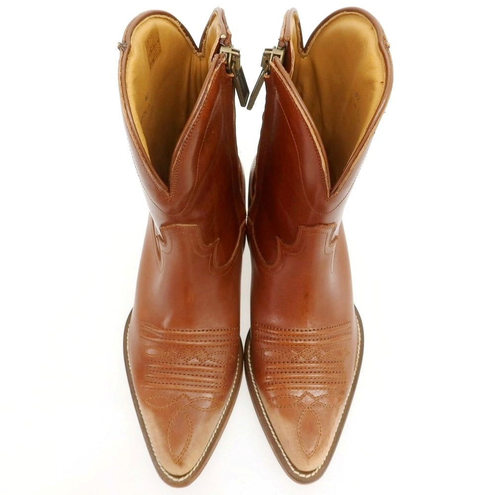 【新品】ディースクエアード DSQUARED2 レザー ウエスタンブーツ ブラウン【 42 】【 状態ランクN 】【 メンズ 】