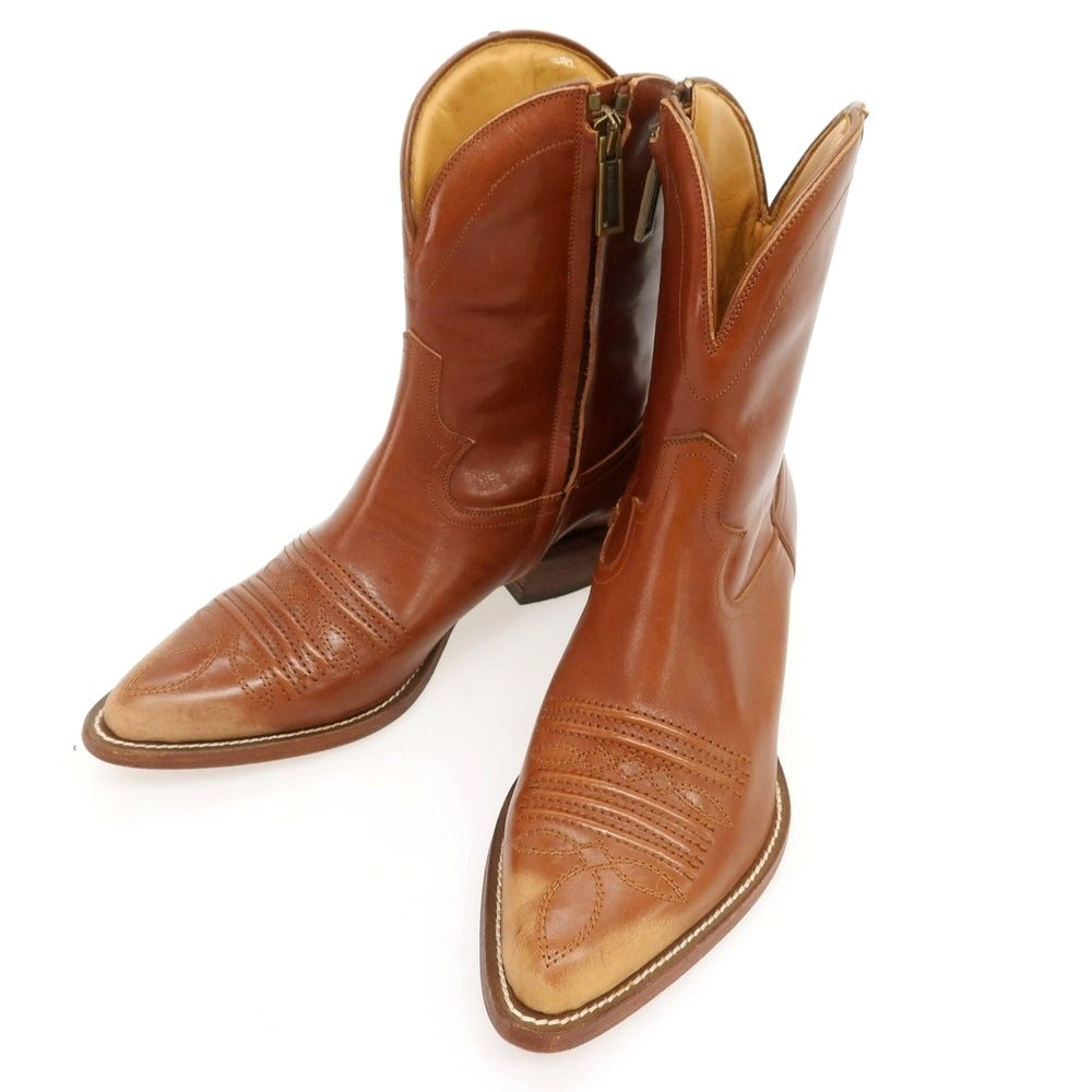 【新品】ディースクエアード DSQUARED2 レザー ウエスタンブーツ ブラウン【 43 】【 状態ランクN 】【 メンズ 】