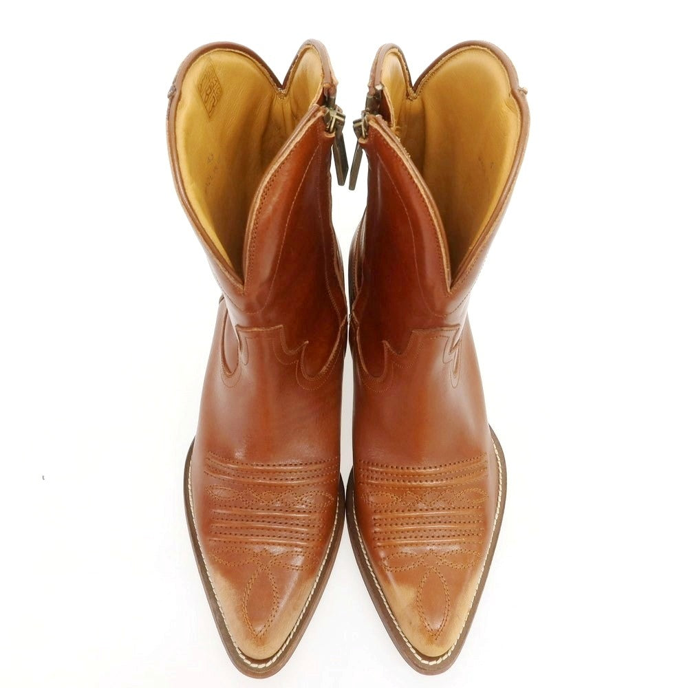 【新品】ディースクエアード DSQUARED2 レザー ウエスタンブーツ ブラウン【 43 】【 状態ランクN 】【 メンズ 】