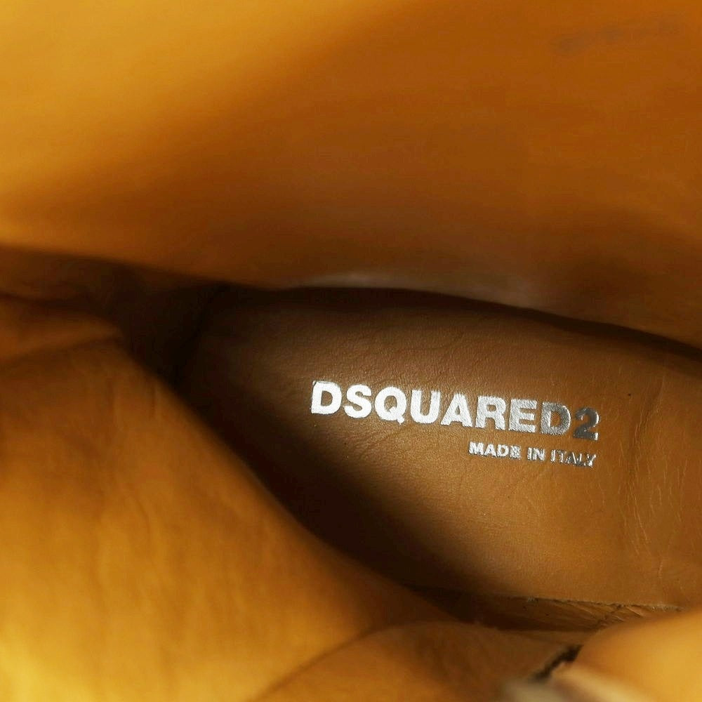 【新品】ディースクエアード DSQUARED2 レザー ウエスタンブーツ ブラウン【 43 】【 状態ランクN 】【 メンズ 】