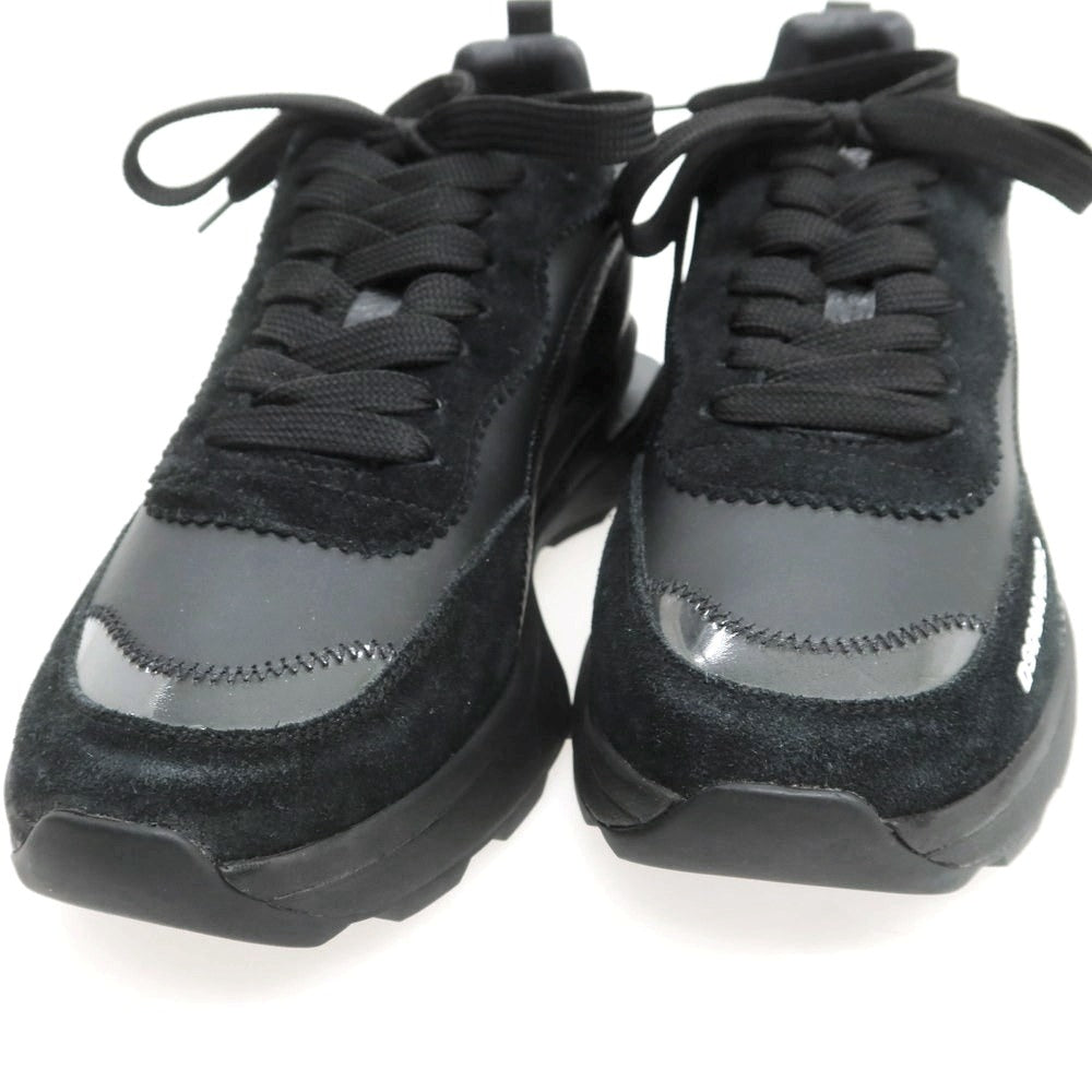 【新品】ディースクエアード DSQUARED2 Slash レザー スニーカー ブラック【 40 】【 状態ランクN 】【 メンズ 】