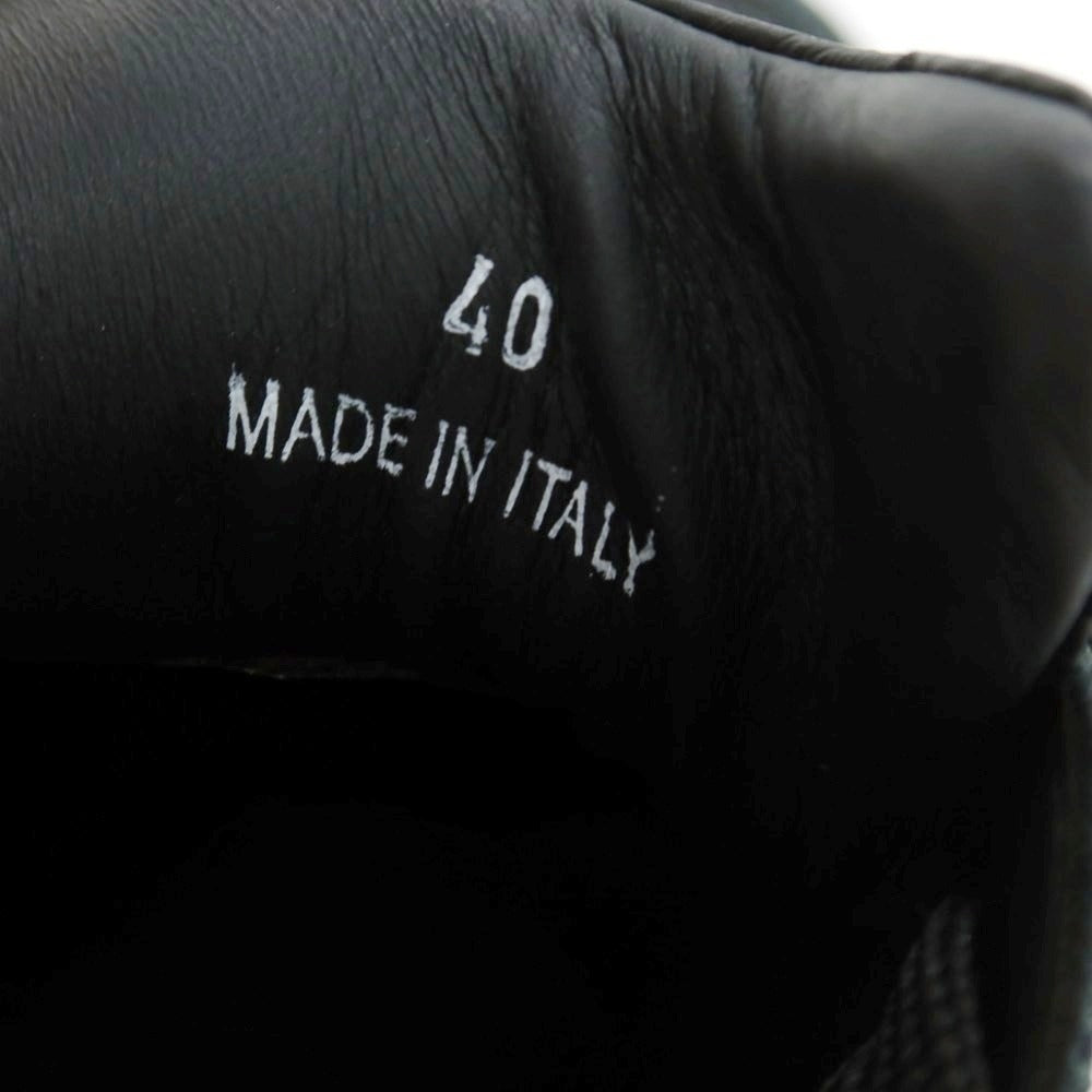 【新品】ディースクエアード DSQUARED2 Slash レザー スニーカー ブラック【 40 】【 状態ランクN 】【 メンズ 】