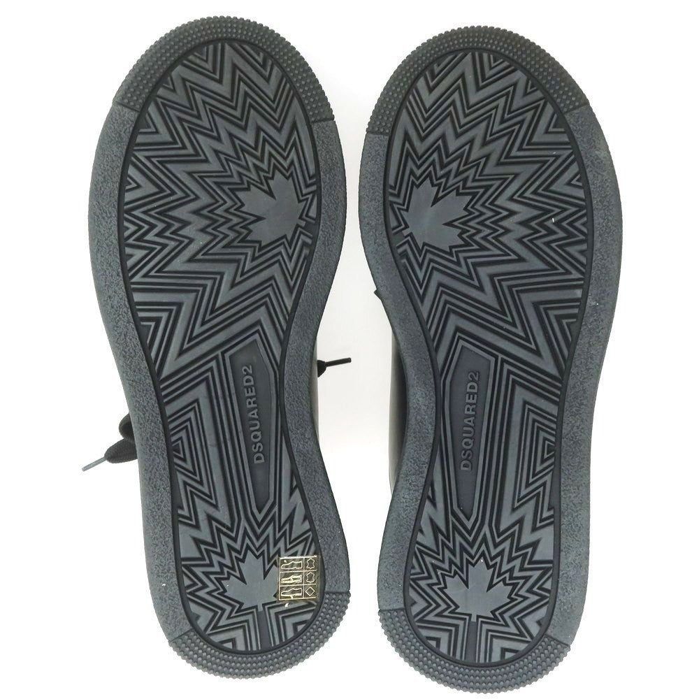 【新品】ディースクエアード DSQUARED2 Canadian ボア レザー スニーカー ブラック【 42 】【 状態ランクN 】【 メンズ 】