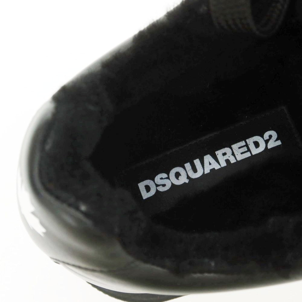 【新品】ディースクエアード DSQUARED2 Canadian ボア レザー スニーカー ブラック【 42 】【 状態ランクN 】【 メンズ 】