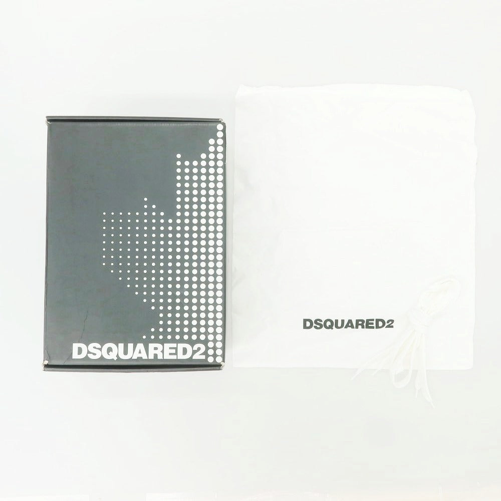 【新品】ディースクエアード DSQUARED2 Canadian ボア レザー スニーカー ブラック【 42 】【 状態ランクN 】【 メンズ 】