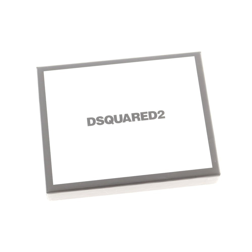 【新品】ディースクエアード DSQUARED2 レザー ロゴ カードケース ブラック【 状態ランクN 】【 メンズ 】