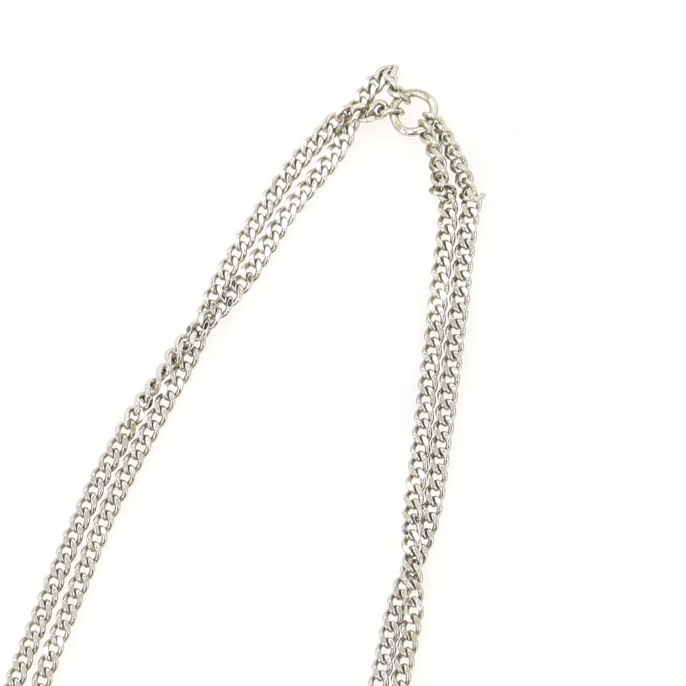 【新品】ディースクエアード DSQUARED2 2連 クロス ネックレス シルバー【 状態ランクN 】【 メンズ 】