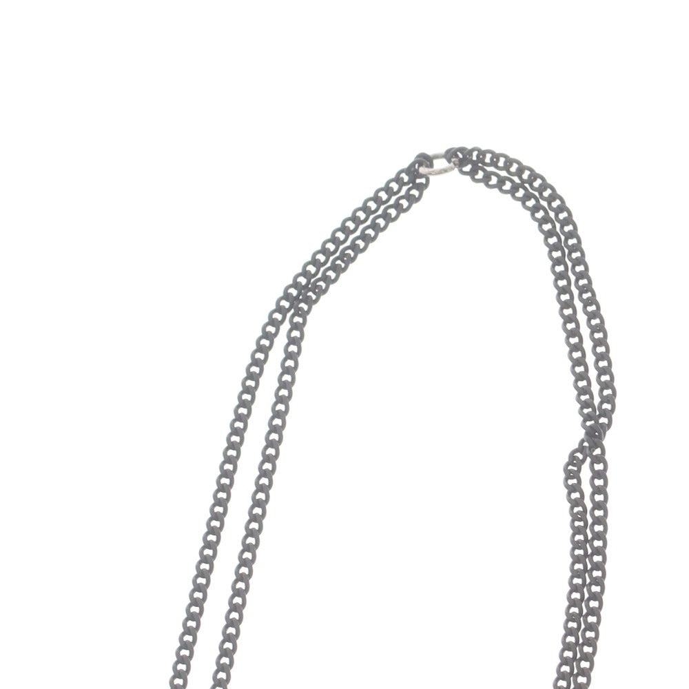 【新品】ディースクエアード DSQUARED2 2連 クロス ネックレス ブラック【 状態ランクN 】【 メンズ 】