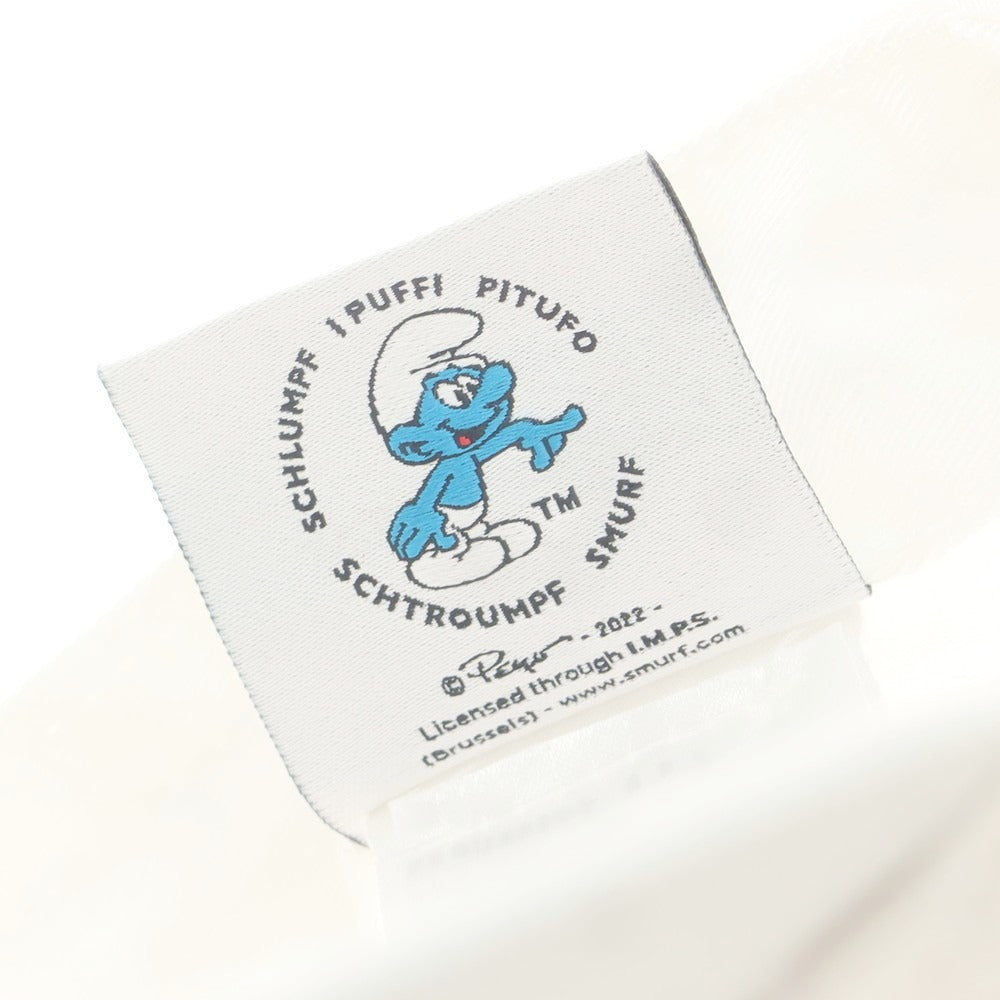 【新品アウトレット】ディースクエアード DSQUARED2 × SMURFS コットン ベースボールキャップ ホワイト【 UNI 】【 状態ランクN- 】【 メンズ 】