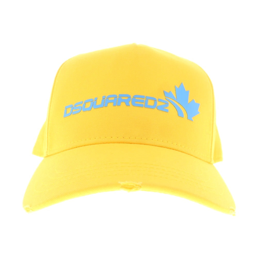 【新品アウトレット】ディースクエアード DSQUARED2 コットン ベースボールキャップ イエロー【 UNI 】【 状態ランクN- 】【 メンズ 】