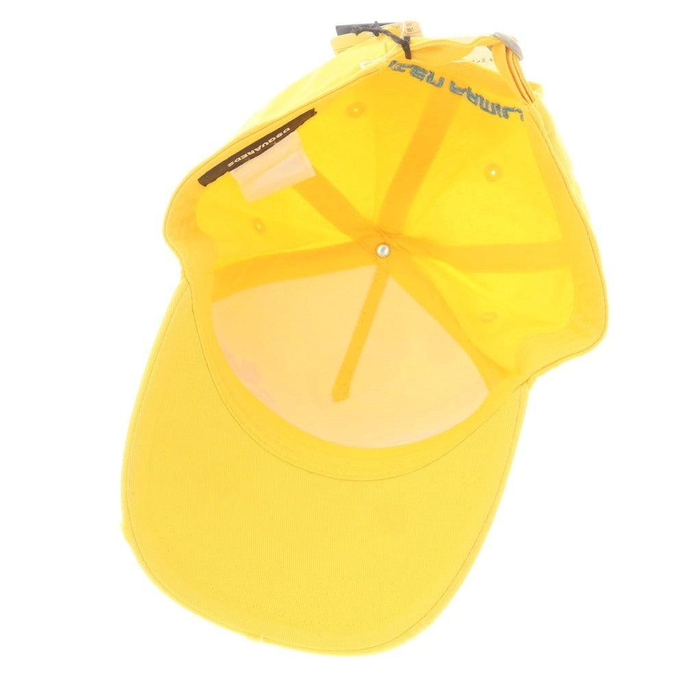 【新品アウトレット】ディースクエアード DSQUARED2 コットン ベースボールキャップ イエロー【 UNI 】【 状態ランクN- 】【 メンズ 】