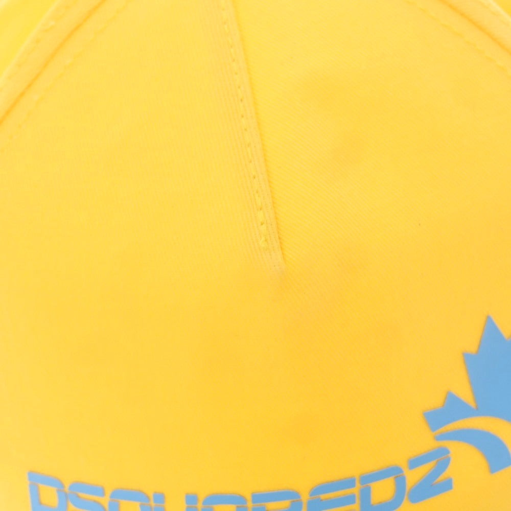 【新品アウトレット】ディースクエアード DSQUARED2 コットン ベースボールキャップ イエロー【 UNI 】【 状態ランクN- 】【 メンズ 】