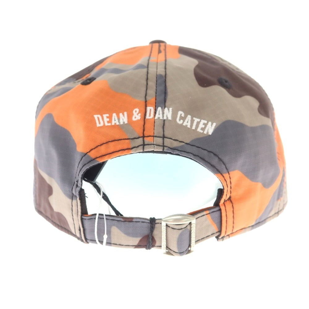 【新品】ディースクエアード DSQUARED2 ナイロン カモフラ ベースボールキャップ グレーxオレンジ【 UNI 】【 状態ランクN 】【 メンズ 】