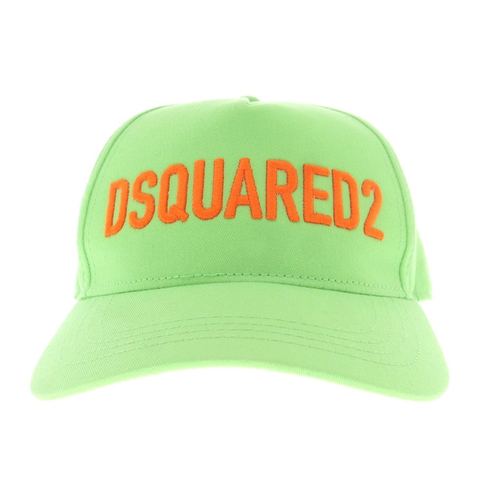 【新品アウトレット】ディースクエアード DSQUARED2 コットン ベースボールキャップ ライトグリーン【 UNI 】【 状態ランクN- 】【 メンズ 】