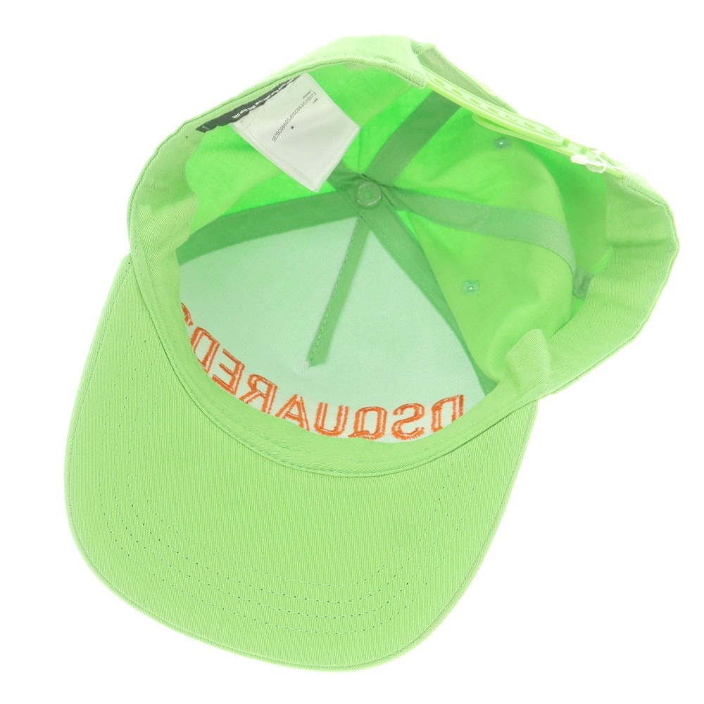 【新品アウトレット】ディースクエアード DSQUARED2 コットン ベースボールキャップ ライトグリーン【 UNI 】【 状態ランクN- 】【 メンズ 】
