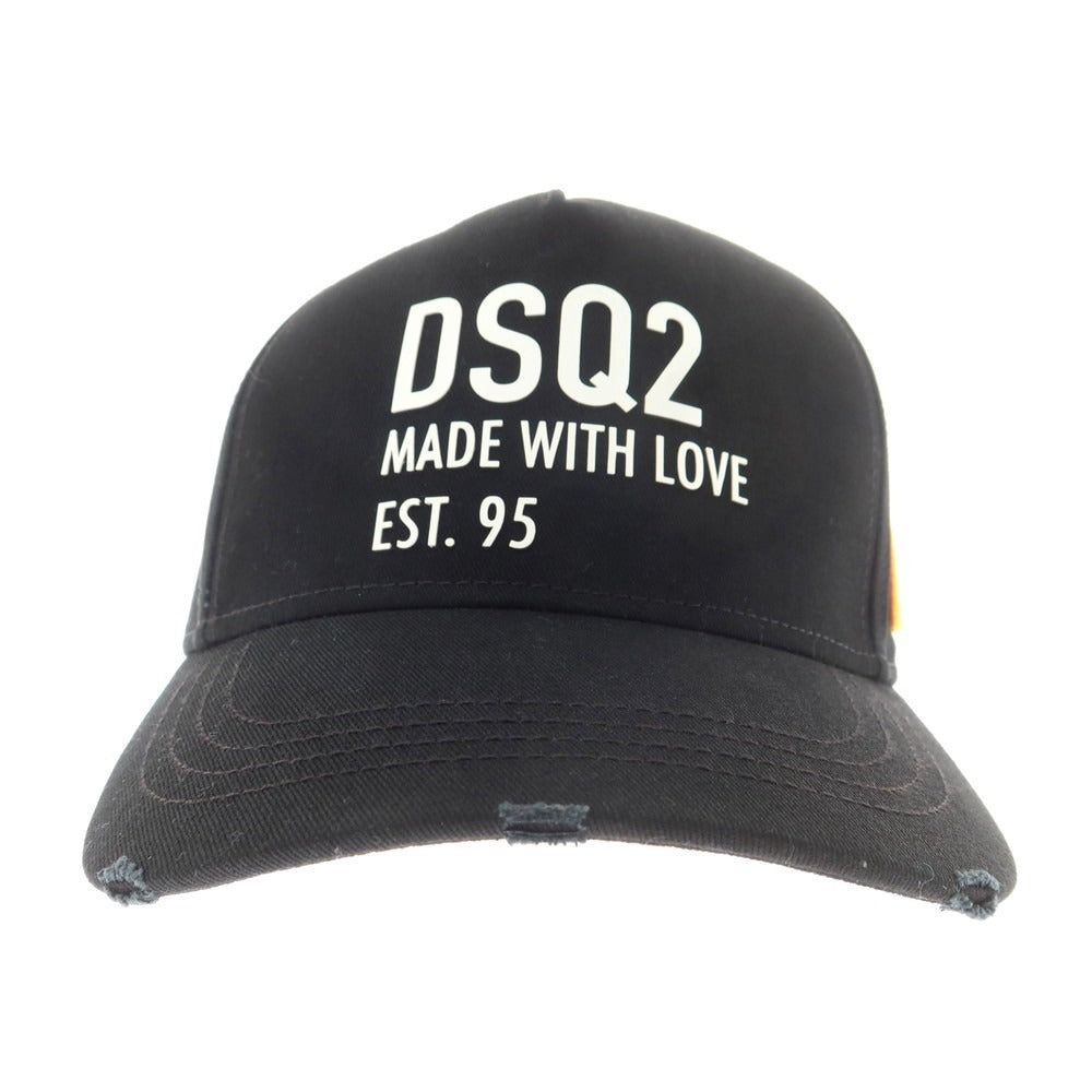 【新品】ディースクエアード DSQUARED2 コットン ベースボールキャップ ブラック【 UNI 】【 状態ランクN 】【 メンズ 】