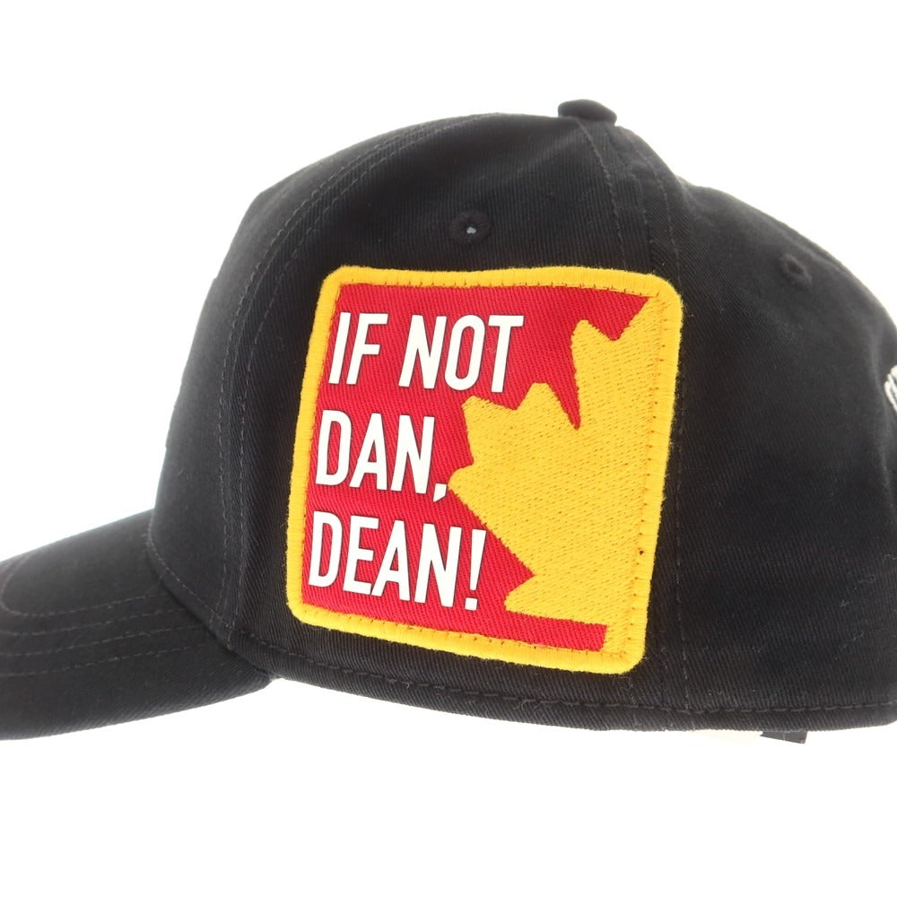 【新品】ディースクエアード DSQUARED2 コットン ベースボールキャップ ブラック【 UNI 】【 状態ランクN 】【 メンズ 】