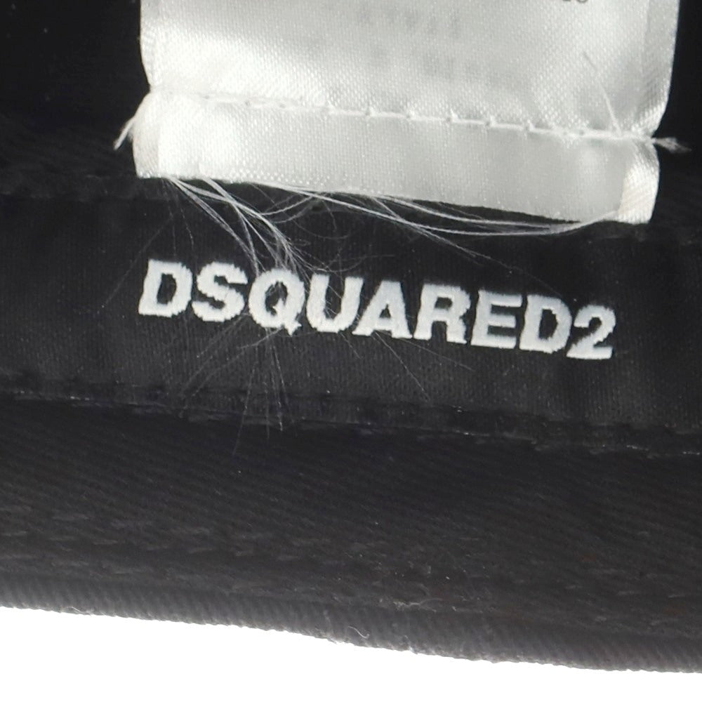 【新品】ディースクエアード DSQUARED2 コットン ベースボールキャップ ブラック【 UNI 】【 状態ランクN 】【 メンズ 】