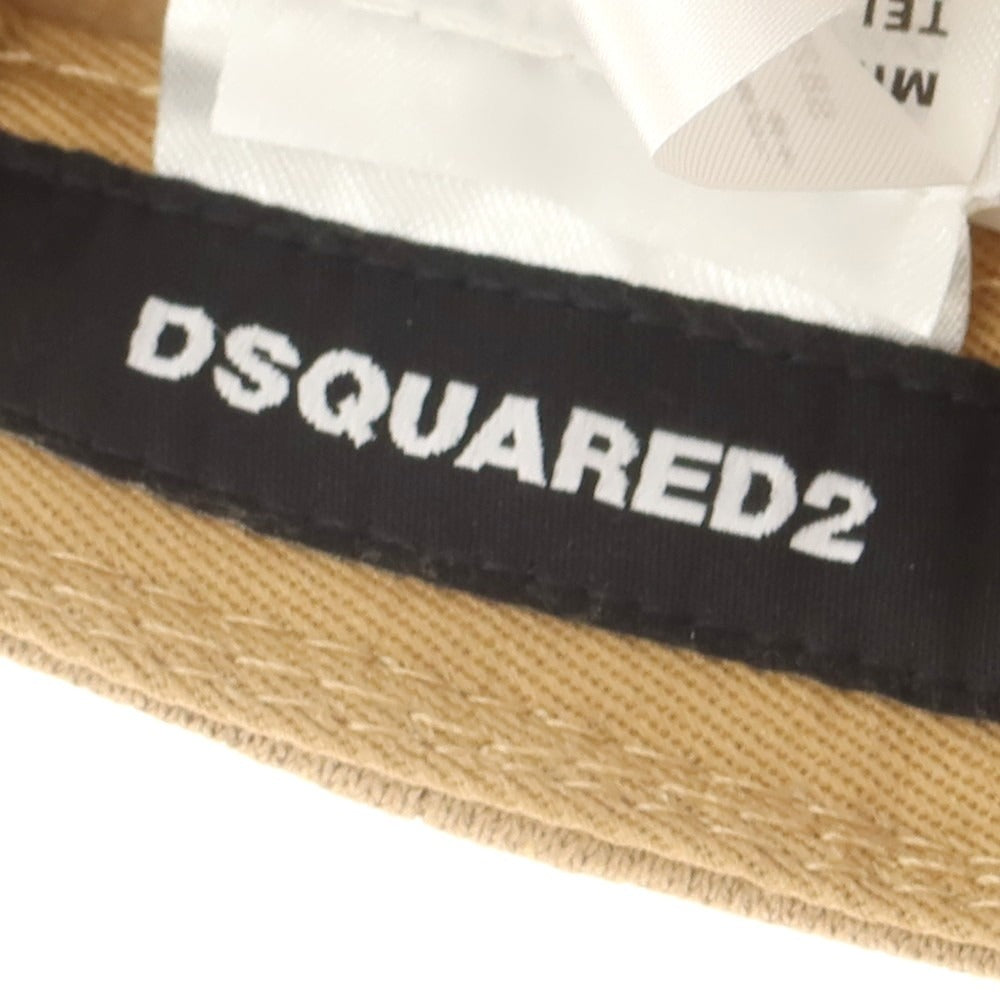 【新品】ディースクエアード DSQUARED2 コットン スウェット ベースボールキャップ ベージュ【 UNI 】【 状態ランクN 】【 メンズ 】