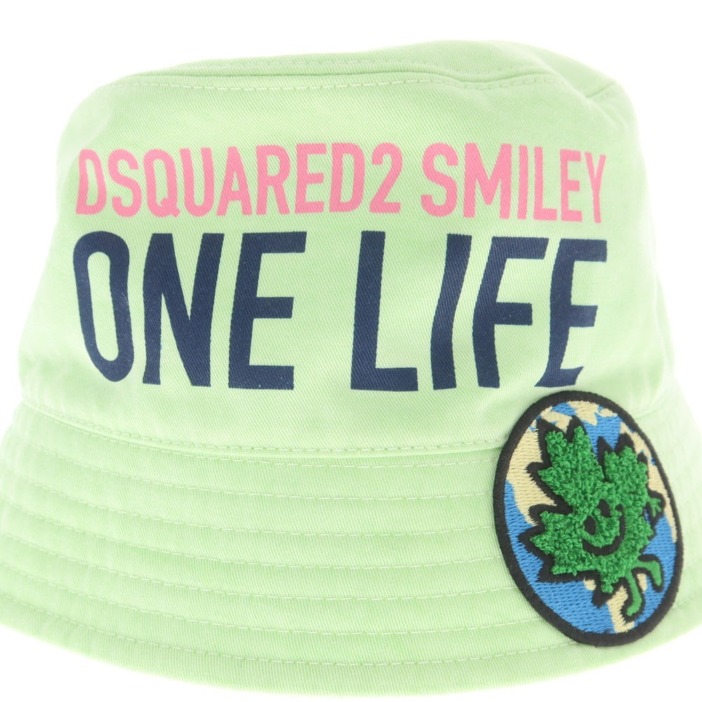 【新品】ディースクエアード DSQUARED2 コットン バケットハット ミントグリーン【 M 】【 状態ランクN 】【 メンズ 】