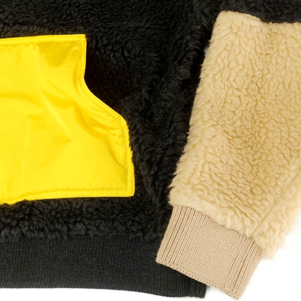 【新品アウトレット】ディースクエアード DSQUARED2 プルオーバー フリースジャケット ブラックxマルチカラー【 S 】【 状態ランクN- 】【 メンズ 】