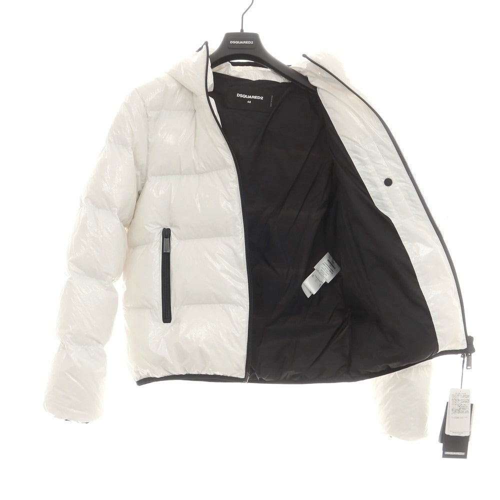 【新品アウトレット】ディースクエアード DSQUARED2 ナイロン ダウンジャケット ホワイト【 48 】【 状態ランクN- 】【 メンズ 】