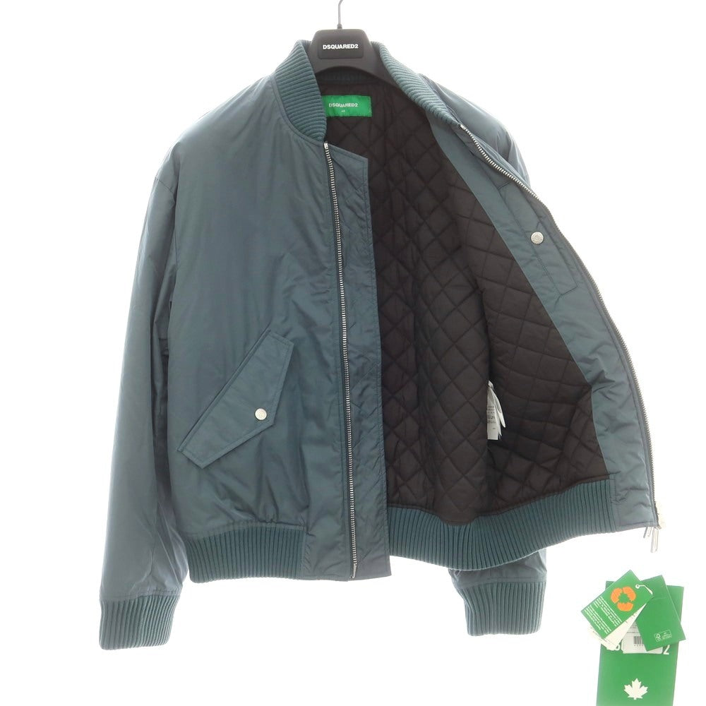 【新品アウトレット】ディースクエアード DSQUARED2 ナイロン 中綿ブルゾン ダスティーブルー系【 48 】【 状態ランクN- 】【 メンズ 】