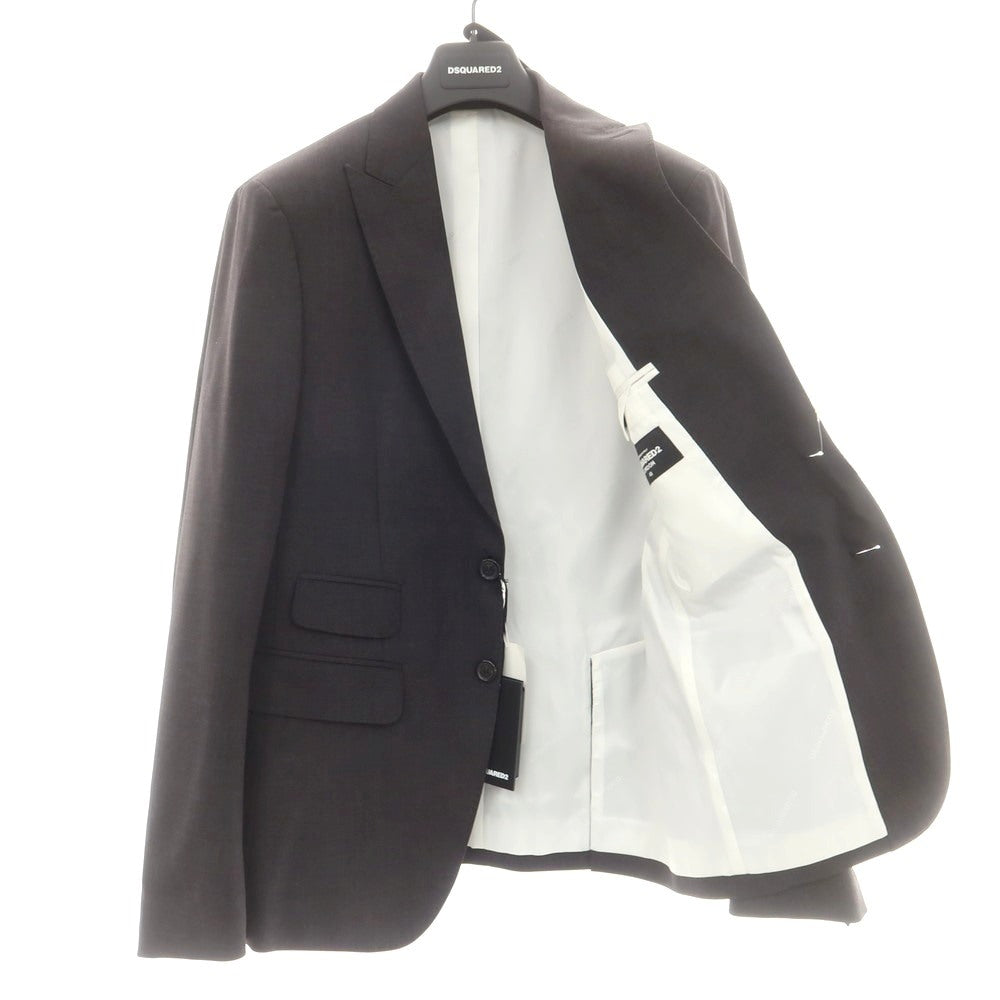 【新品】ディースクエアード DSQUARED2 ストレッチ ウール 2つボタンスーツ ダークグレー【 48 】【 状態ランクN 】【 メンズ 】