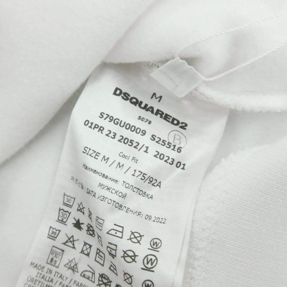 【新品アウトレット】ディースクエアード DSQUARED2 コットン クルーネック スウェット ホワイト【 M 】【 状態ランクN- 】【 メンズ 】