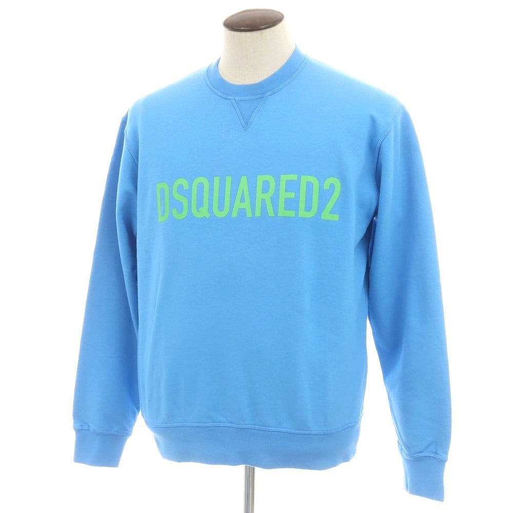 【新品】ディースクエアード DSQUARED2 コットン クルーネック スウェット ライトブルー【 L 】【 状態ランクN 】【 メンズ 】
