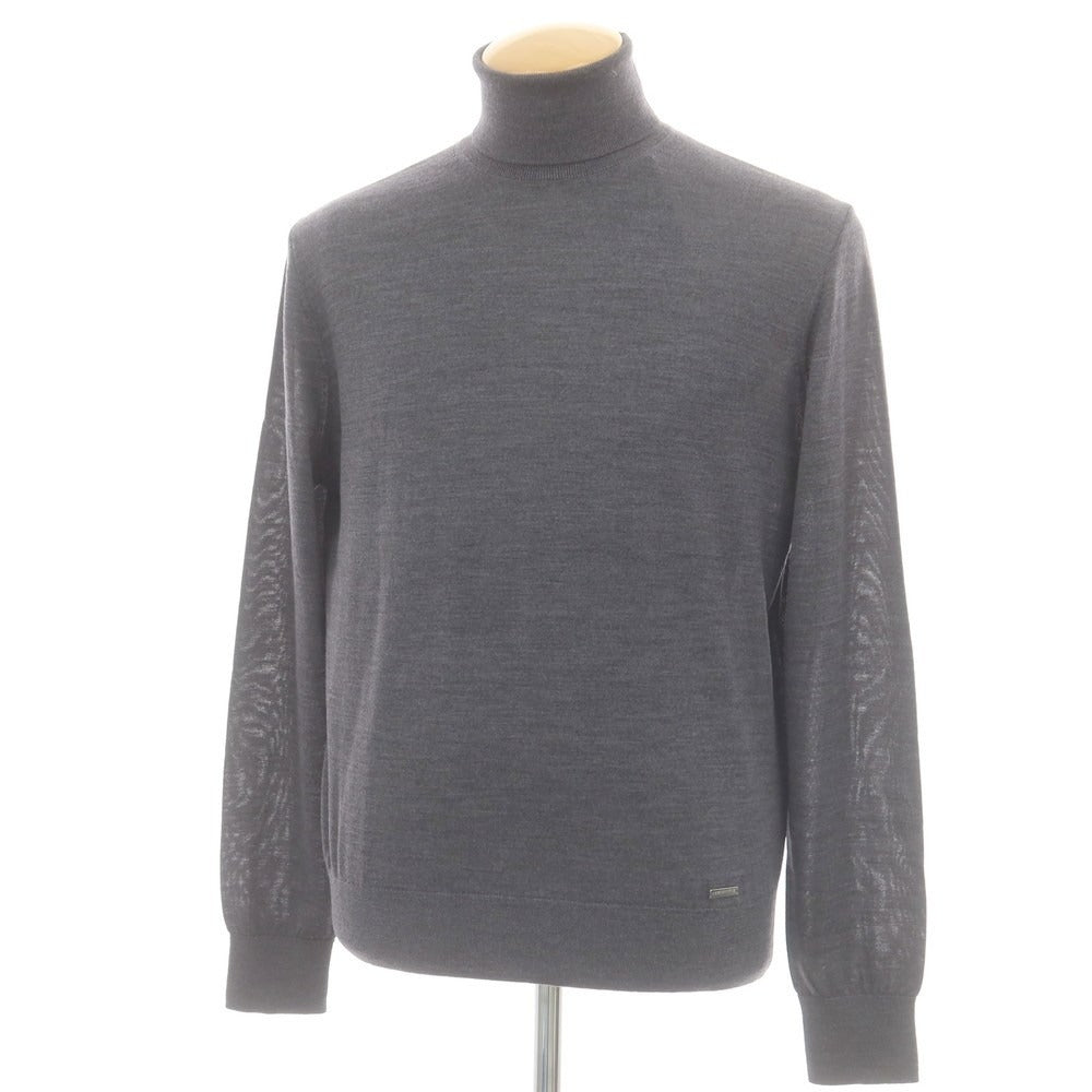 【新品】ディースクエアード DSQUARED2 ハイゲージ ウール タートルネック プルオーバーニット グレー【 S 】【 状態ランクN 】【 メンズ 】