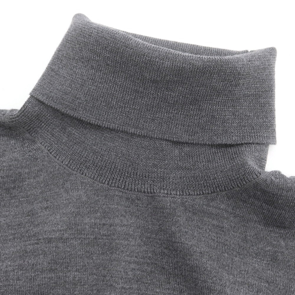 【新品】ディースクエアード DSQUARED2 ハイゲージ ウール タートルネック プルオーバーニット グレー【 S 】【 状態ランクN 】【 メンズ 】