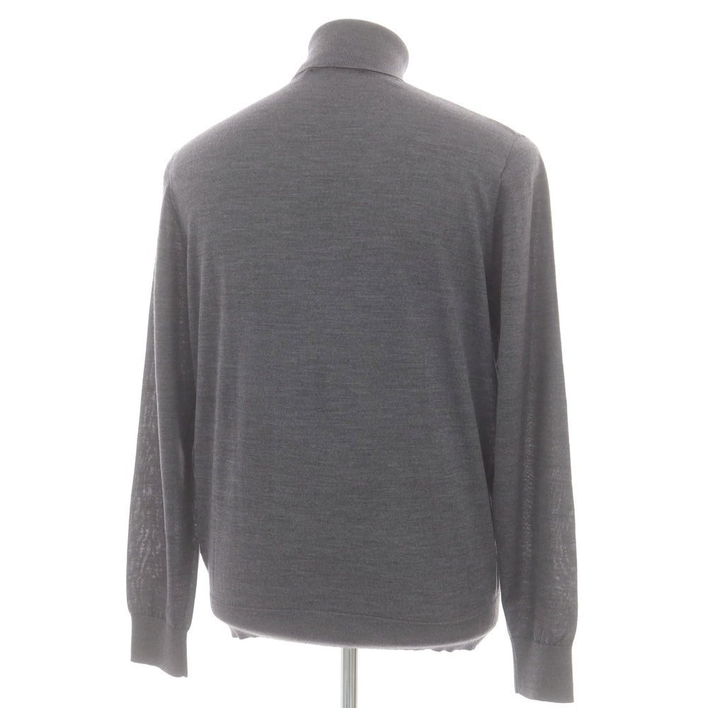 【新品】ディースクエアード DSQUARED2 ハイゲージ ウール タートルネック プルオーバーニット グレー【 L 】【 状態ランクN 】【 メンズ 】