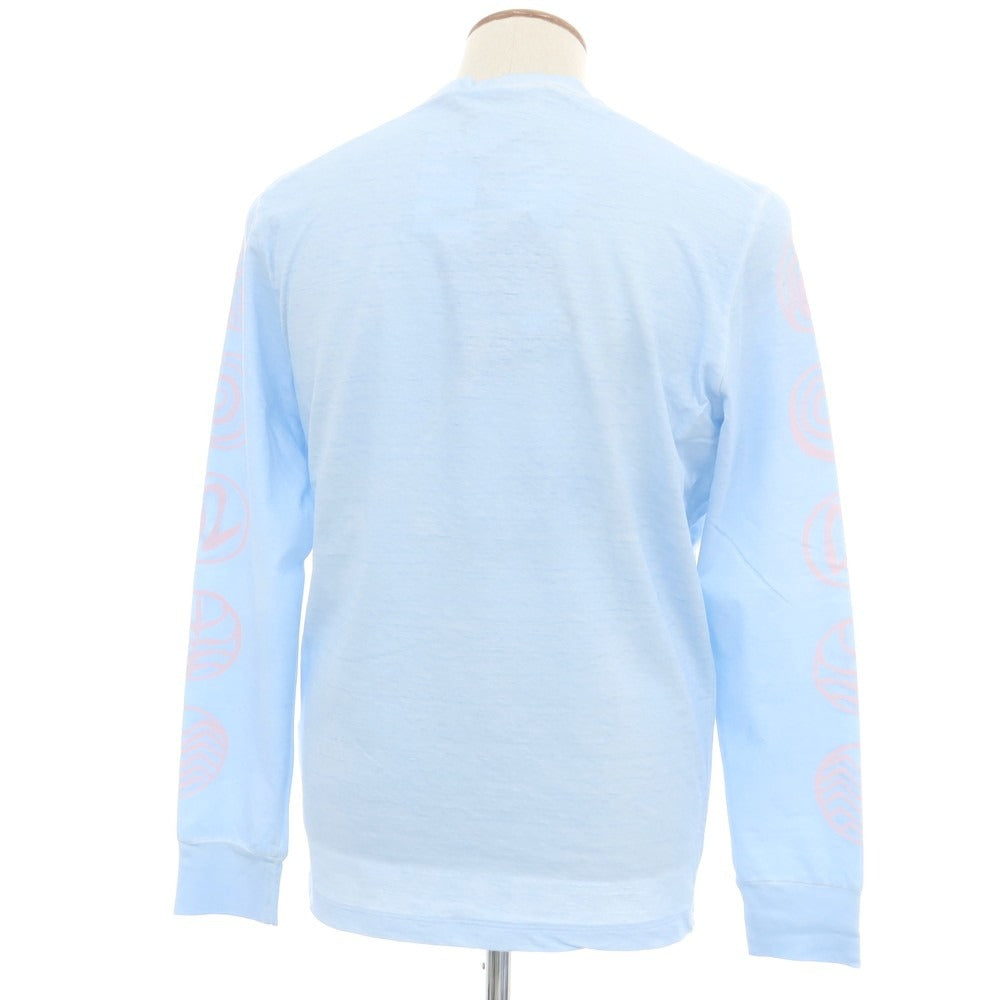 【新品】ディースクエアード DSQUARED2 コットン クルーネック 長袖Tシャツ ライトブルー【 M 】【 状態ランクN 】【 メンズ 】