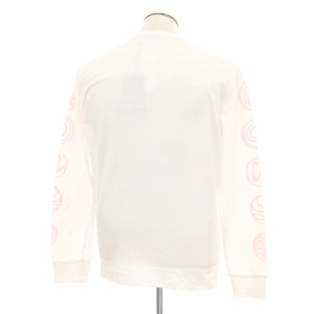 【新品アウトレット】ディースクエアード DSQUARED2 コットン クルーネック 長袖Tシャツ ホワイト【 L 】【 状態ランクN- 】【 メンズ 】