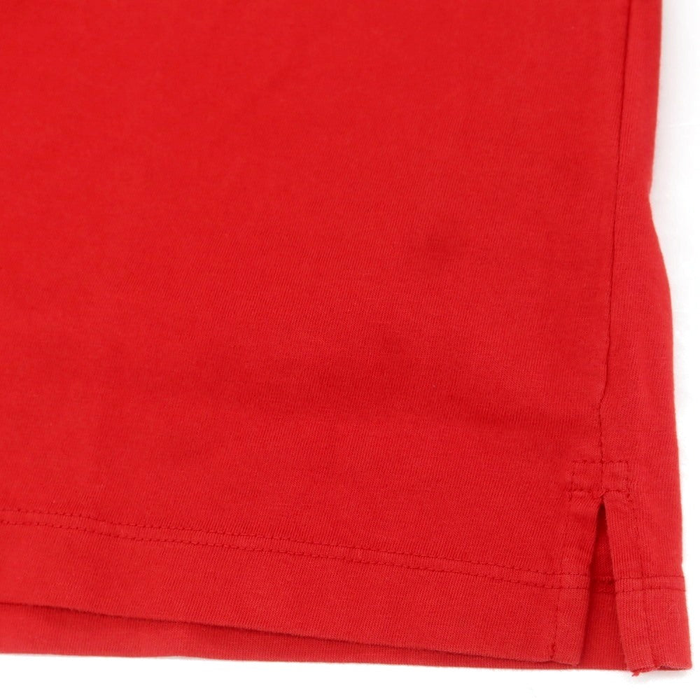 【新品】ディースクエアード DSQUARED2 コットン クルーネック 長袖Tシャツ レッド【 M 】【 状態ランクN 】【 メンズ 】