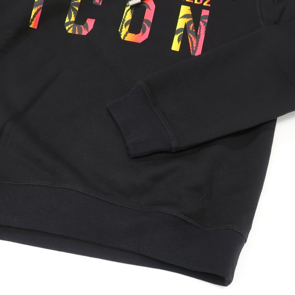 【新品】ディースクエアード DSQUARED2 コットン スウェット プルオーバー パーカー ブラック【 M 】【 状態ランクN 】【 メンズ 】