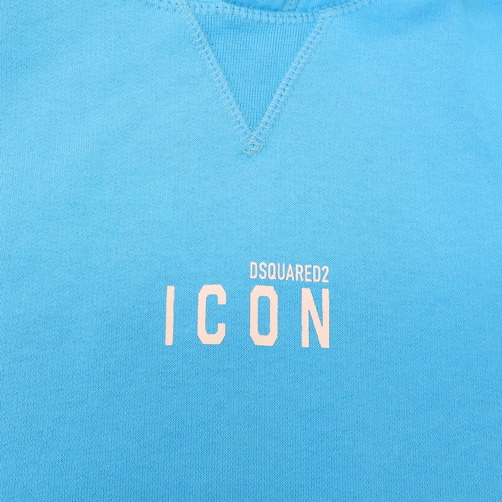 【新品】ディースクエアード DSQUARED2 コットン スウェット プルオーバー パーカー ライトブルー【 XL 】【 状態ランクN 】【 メンズ 】