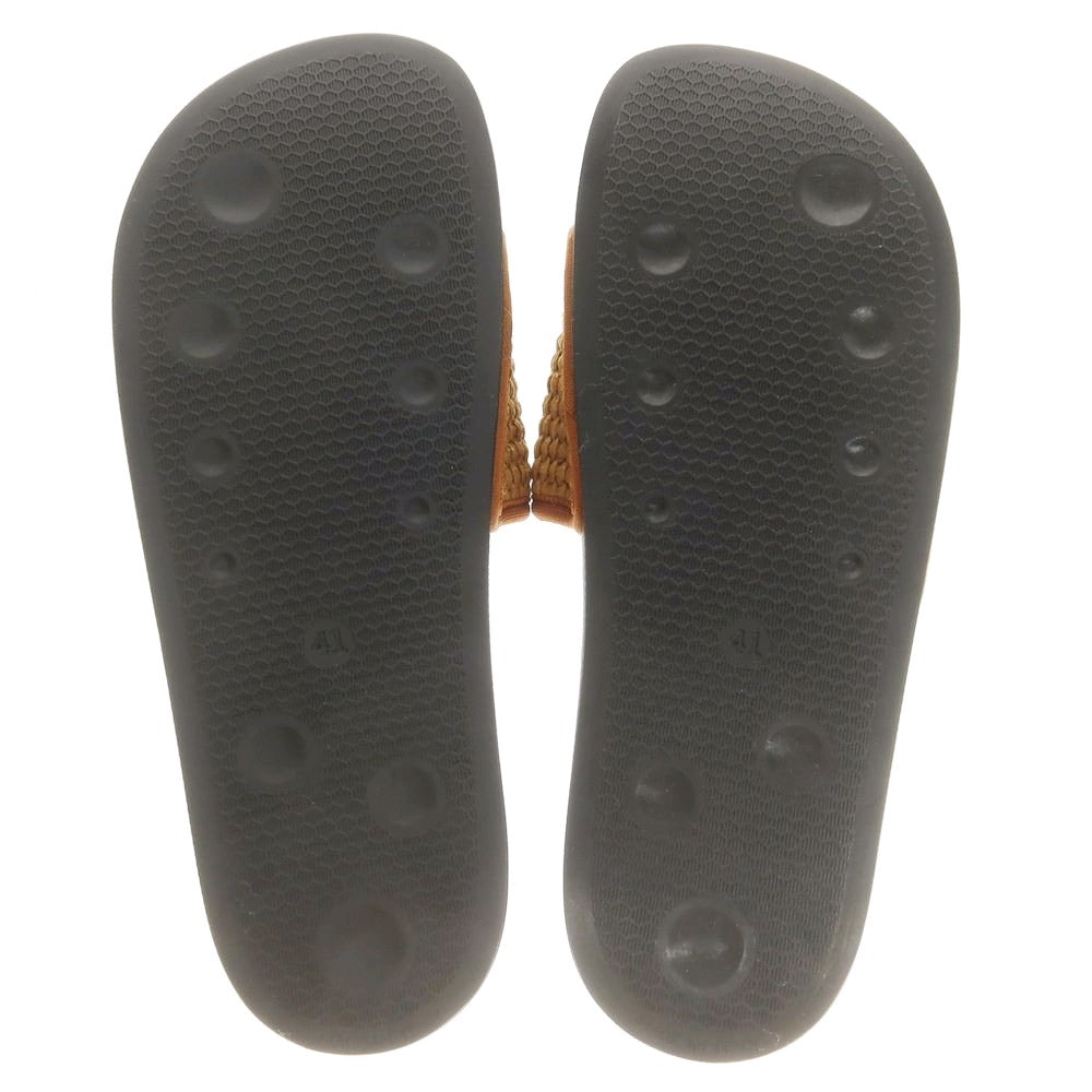【中古】【未使用】マルニ MARNI シュート ロゴ サンダル ダークベージュ【 41 】【 状態ランクS 】【 メンズ 】